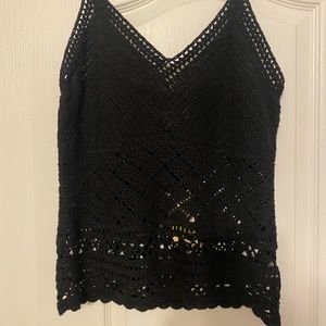 Michael Kors Black Knitted Tank Top
